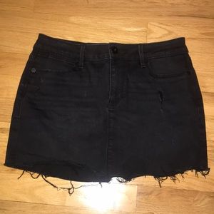 AMERICAN RAG black denim mini skirt